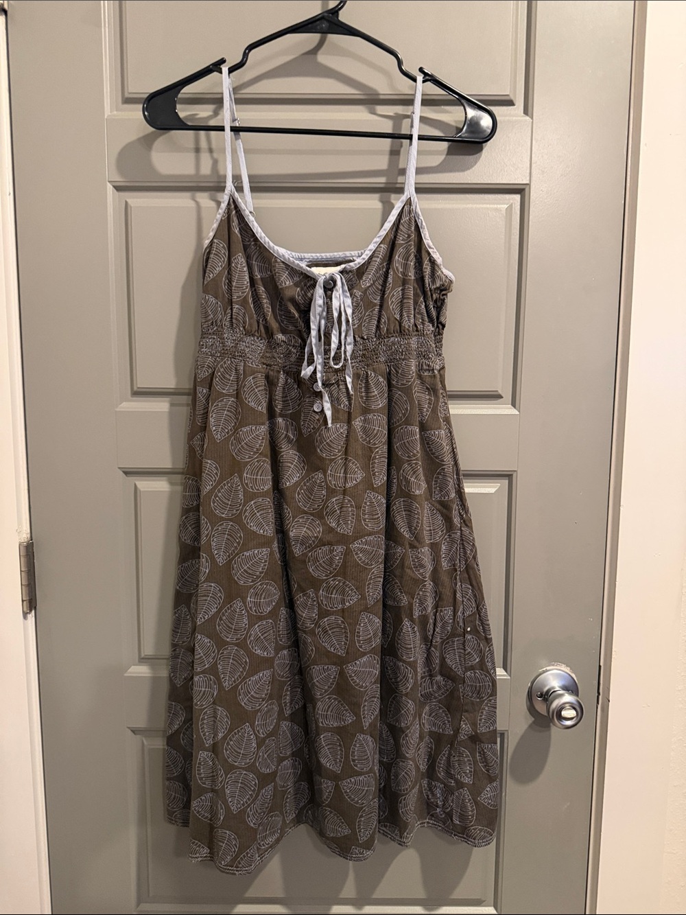 Brown Printed Dress